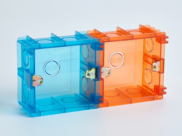 PVC紅藍透明86無縫（féng）式接線底盒