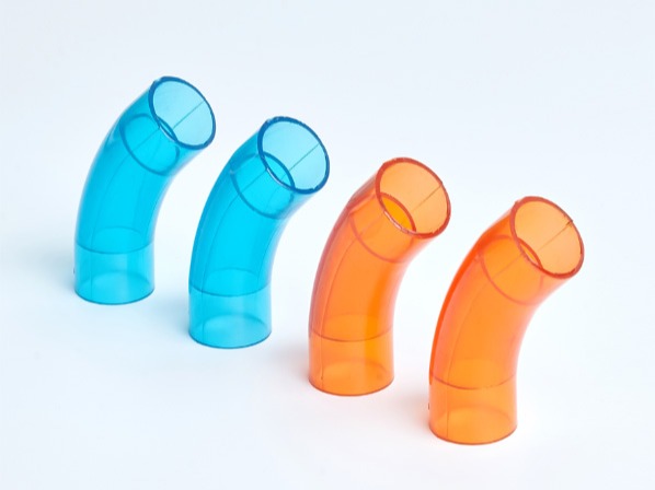 PVC紅藍透明135度T型彎（wān）