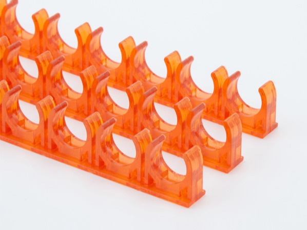 PVC紅藍透明天花連排管(guǎn)夾(jiá) PVC紅藍透明天花連排管夾