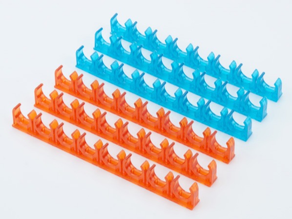 PVC紅藍透明天花連(lián)排管夾 PVC紅藍透明天花連(lián)排管夾