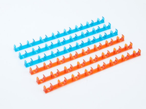 PVC紅藍（lán）透明地麵連排管夾