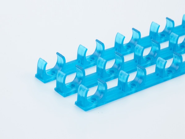 PVC紅藍透明地麵連排管夾