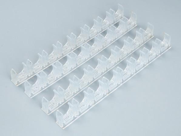 PVC透明天花連排管(guǎn)夾 PVC透明(míng)天花連排管夾